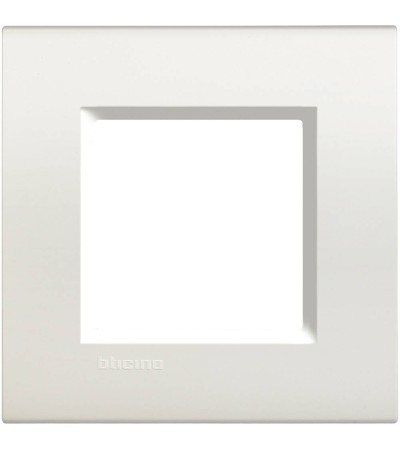 Cadre Carré 2 Modules BTicino Living Light LNA4802BI
