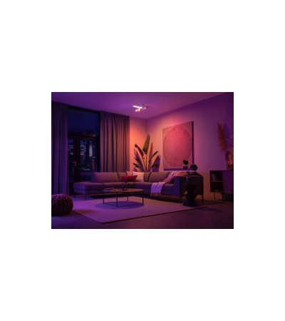 Plafonnier avec Spots Croisés White Color Centris GU10 3x5.7W Hue - 84725 - vue 6