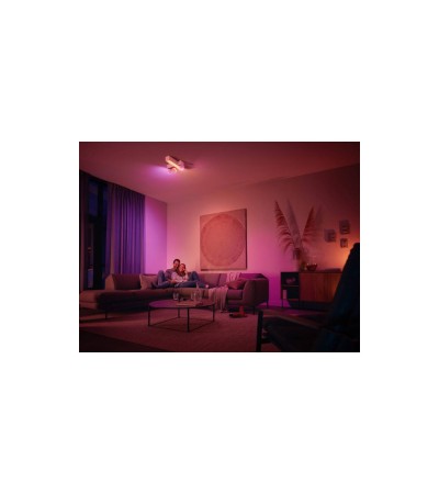 Plafonnier avec Spots Croisés White Color Centris GU10 3x5.7W Hue - 84725 - vue 7