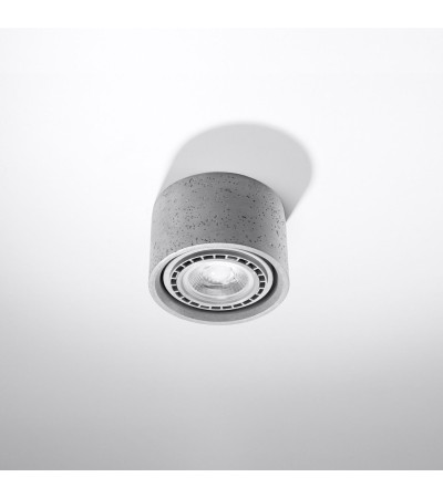 Plafonnier Basic 1 Béton SOLLUX - 95566 - vue 3