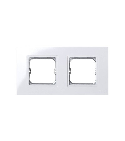 Cadre pour Pièce Intermédiaire 2 Emplacements Blanc SIMON 27 Play 2701620-030