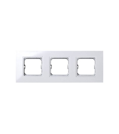 Cadre pour Pièce Intermédiaire 3 Emplacements Blanc SIMON 27 Play 2701630-030