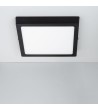 Plafonnier LED 18W Carré Aluminium 210x210 mm Slim CCT Sélectionnable Galán SwitchDimm - 95547 - vue 4