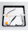 Plafonnier LED 18W Carré Aluminium 210x210 mm Slim CCT Sélectionnable Galán SwitchDimm - 95547 - vue 8