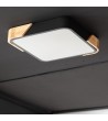 Plafonnier LED 18W Carré Bois 325x325 mm CCT Sélectionnable Semi-Dari - 75922 - vue 5