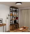 Plafonnier LED 20W Rond à˜450 mm Métal CCT Sélectionnable Noir Design - 71757 - vue 9