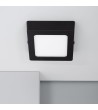 Plafonnier LED 6W Carré Aluminium 105x105 mm Slim CCT Sélectionnable Galán SwitchDimm - 95522 - vue 5