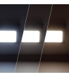 Plafonnier LED 6W Carré Aluminium 105x105 mm Slim CCT Sélectionnable Galán SwitchDimm - 95522 - vue 6