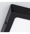 Plafonnier LED 6W Carré Aluminium 105x105 mm Slim CCT Sélectionnable Galán SwitchDimm - 95522 - vue 7