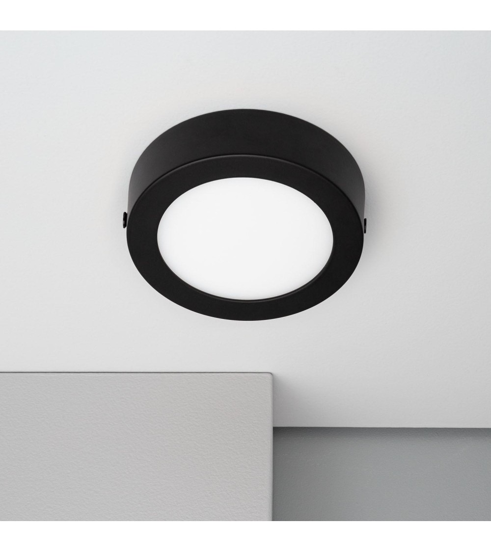 Plafonnier LED 6W Rond Aluminium Slim à˜110 mm CCT Sélectionnable Galà¡n SwitchDimm - 95506 - vue 4
