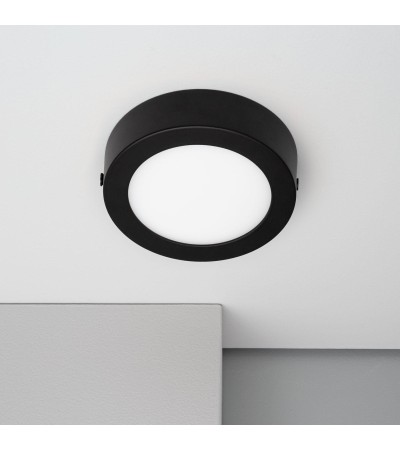 Plafonnier LED 6W Rond Aluminium Slim à˜110 mm CCT Sélectionnable Galà¡n SwitchDimm - 95506 - vue 5