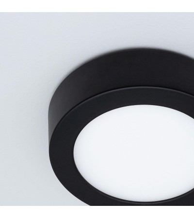 Plafonnier LED 6W Rond Aluminium Slim à˜110 mm CCT Sélectionnable Galà¡n SwitchDimm - 95506 - vue 7