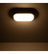 Plafonnier LED Extérieur Ovale 15W Hublot Black IP65 85x173 mm - 77328 - vue 8
