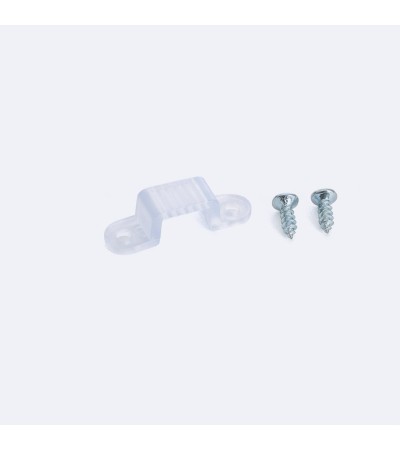 Clip de fixation pour Ruban LED 220V AC SMD2835 & COB Largeur 12 mm