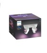 Plafonnier LED RGBW White Color Argenta 4 Spots 4x6W Hue - 67781 - vue 8