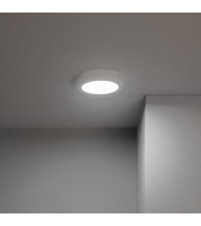 Plafonnier LED Rond 12W Métal Design White Ø180mm - 1131 - vue 9