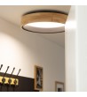 Plafonnier LED Rond Bois 20W CCT Sélectionnable Dari Ø470 mm - 71565 - vue 6