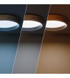 Plafonnier LED Rond Bois 20W CCT Sélectionnable Dari Ø470 mm - 71565 - vue 7