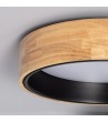 Plafonnier LED Rond Bois 20W CCT Sélectionnable Dari Ø470 mm - 71565 - vue 10