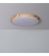 Plafonnier LED Rond Bois 20W CCT Sélectionnable Donati à˜405 mm - 72949 - vue 8
