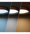 Plafonnier LED Rond Bois 30W CCT Sélectionnable Dari Ø570 mm - 71569 - vue 6