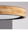 Plafonnier LED Rond Bois 30W CCT Sélectionnable Dari Ø570 mm - 71569 - vue 7