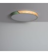 Plafonnier LED Rond Bois 36W CCT Sélectionnable Semi-Dari Ø500 mm - 71582 - vue 5