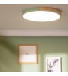 Plafonnier LED Rond Bois 36W CCT Sélectionnable Semi-Dari Ø500 mm - 71582 - vue 6