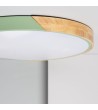 Plafonnier LED Rond Bois 36W CCT Sélectionnable Semi-Dari Ø500 mm - 71582 - vue 10