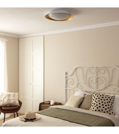 Plafonnier LED Rond Métal 30W CCT Sélectionnable Taylor à˜500 mm - 92858 - vue 8