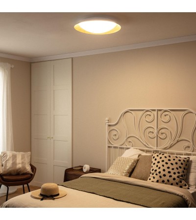 Plafonnier LED Rond Métal 30W CCT Sélectionnable Taylor à˜500 mm - 92858 - vue 9