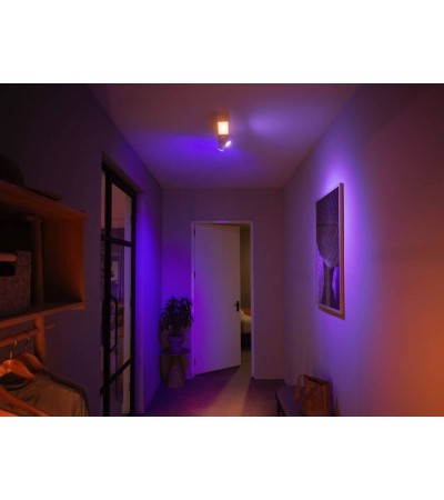 Plafonnier LED White Color Centris GU10 2x5.7W Hue - 84696 - vue 5