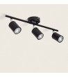 Plafonnier Orientable Métal 3 Spots Albus Black - 108618 - vue 4