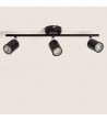 Plafonnier Orientable Métal 3 Spots Albus Black - 108618 - vue 5