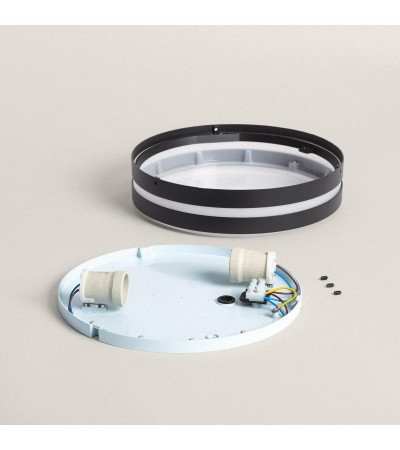 Plafonnier Rond Extérieur Aluminium Ø285 mm Kadam - 113570 - vue 6