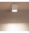 Plafonnier Space Carré Blanc avec Ampoule GU10 - 94254 - vue 9