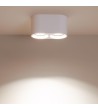 Plafonnier Double Blanc avec Ampoule GU10 Space - 94263 - vue 9