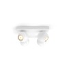 Plafonnier White Ambiance Buckram 4 Spots GU10 Hue - 85749 - vue 3