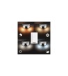 Plafonnier White Ambiance Buckram 4 Spots GU10 Hue - 85749 - vue 5