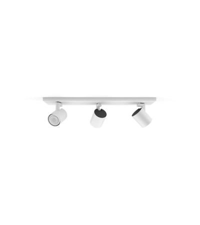 Plafonnier White Ambiance Runner 3 Spots GU10 Hue - 85692 - vue 3