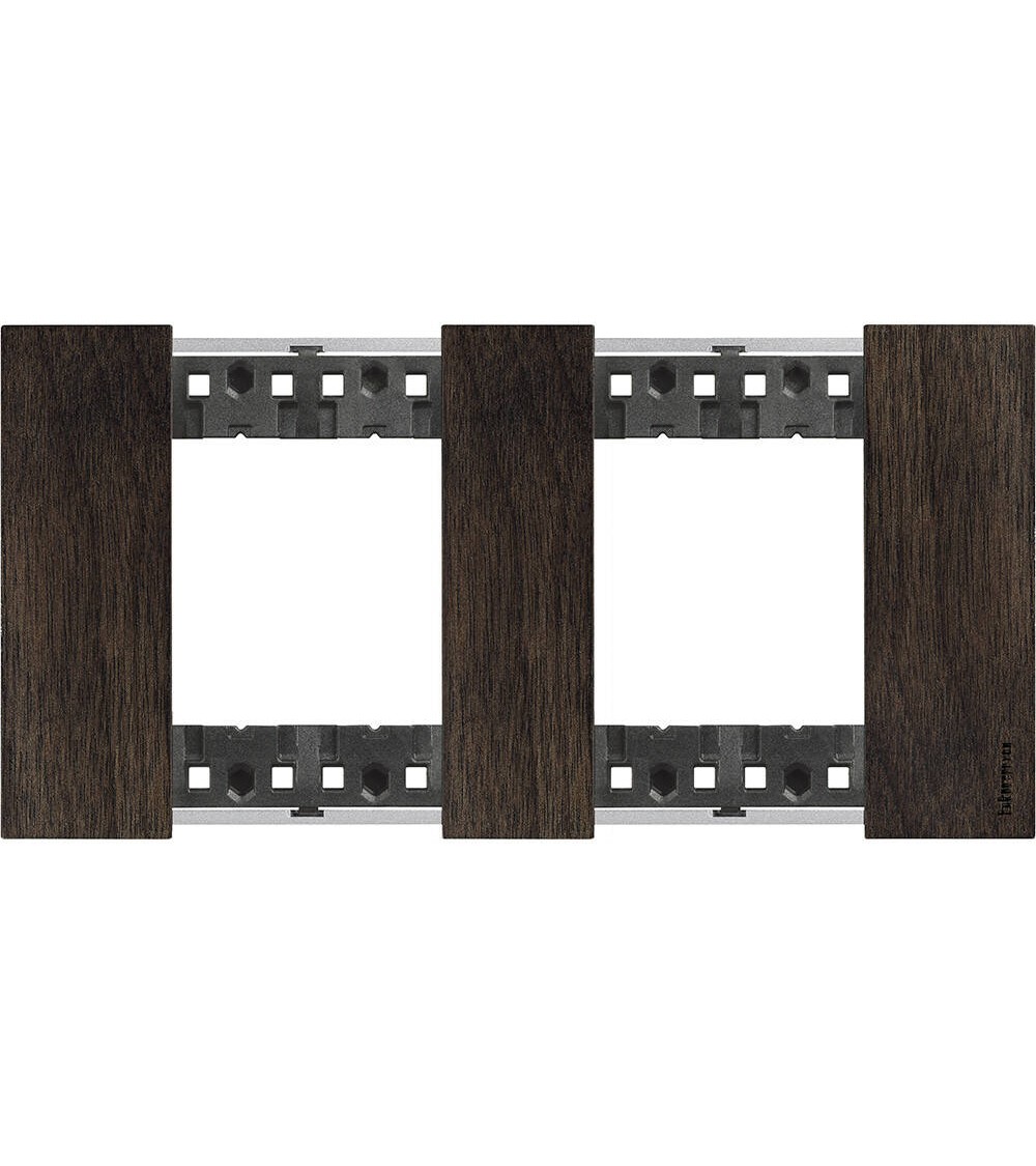 Platine de Finition 2 x 2 Modules Bois BTicino Living Now KA4802M2L_ - 82944 - vue 2