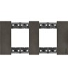 Platine de Finition 2 x 2 Modules Métals BTicino Living Now KA4802M2_ - 82897 - vue 2