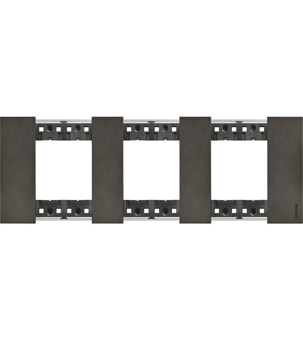 Platine de Finition 2 x 3 Modules Métals BTicino Living Now KA4802M3_ - 82908 - vue 2