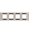 Platine de Finition 2 x 4 Modules IMD BTicino Living Now KA4802M4M_ - 82853 - vue 2