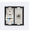 Prise RJ45 CAT 6 Internet + TV Mâle Moderne - 102481 - vue 4