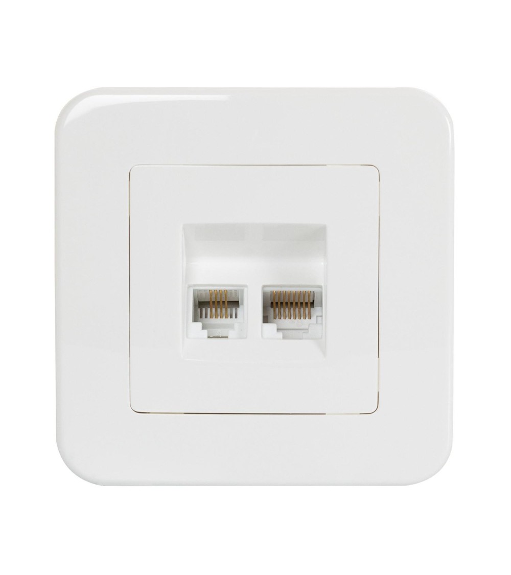 Prise RJ45 Internet+ RJ11 Téléphone Classic - 67954 - vue 3