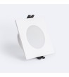 Collerette Downlight Carré IP65 pour Ampoule LED GU10 / GU5.3 Coupe Ø75 mm Maxis - 113846 - vue 1